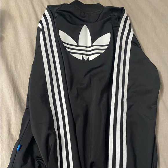 ADIDAS Superstar Ladies Training Jacket Retro Firebird Black/White - Picture 4 of 5